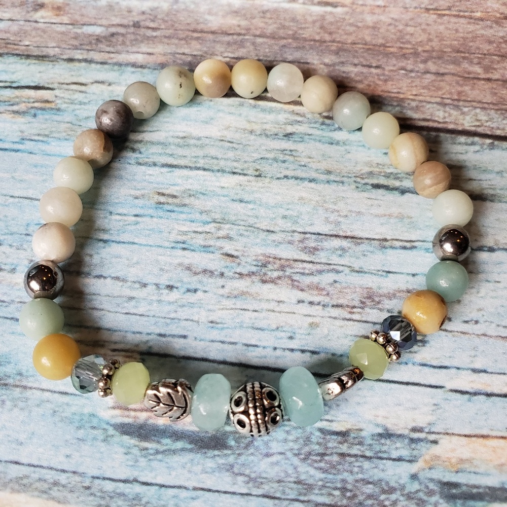 Amazonite Beaded Stretch Bracelet